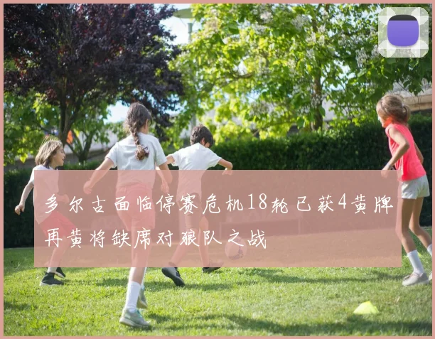 多尔古面临停赛危机18轮已获4黄牌再黄将缺席对狼队之战